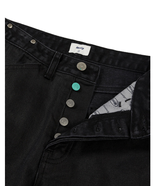 MMLG（エムエムエルジー）の「[Mmlg] MM COATED DENIM PANTS (BLACK)（デニムパンツ・レディース・その他・SMALL/MEDIUM/LARGE）」の4枚目の写真