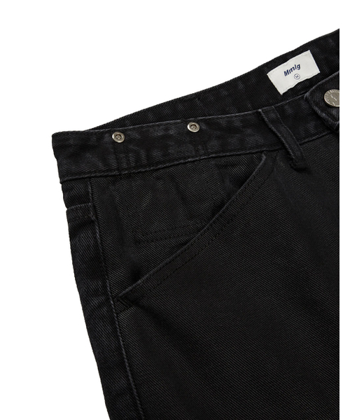 MMLG（エムエムエルジー）の「[Mmlg] MM COATED DENIM PANTS (BLACK)（デニムパンツ・レディース・その他・SMALL/MEDIUM/LARGE）」の5枚目の写真