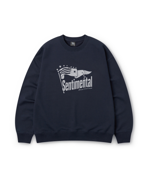 CAMEL WORK(キャメルワーク)の「NO.001 センチメンタルナイトスウェットシャツ(ネイビー)(スウェット・メンズ・その他・MEDIUM/LARGE/X-LARGE)」の2枚目の写真