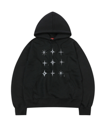 Chrome Star Hoodie Black