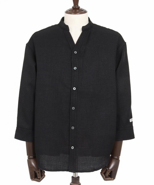 felkod(フィルコッド)の「ms6345-Linen Like Fabric Band Collar Shirts バンドカラー七分袖シャツ(F26S160)(シャツ/ブラウス・メンズ・ホワイト/ブラック・S/M/L)」の17枚目の写真