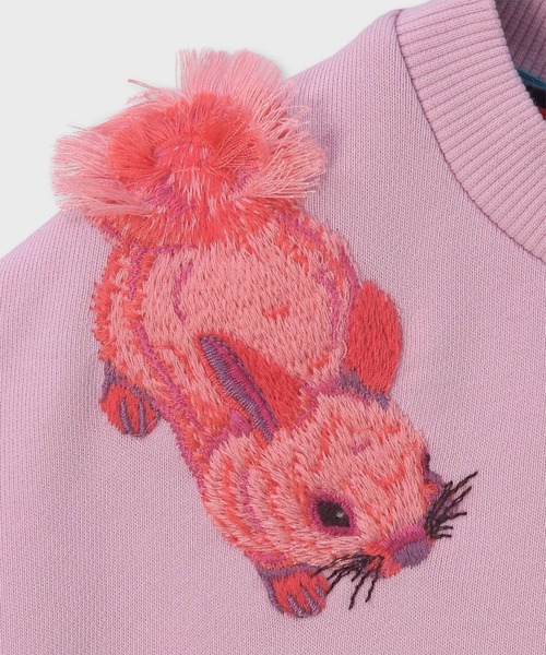 ガールズ エンブロイダリーラビット スウェット / 893182 4153223