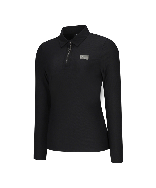 ANEW GOLF（アニューゴルフ）の「W ZIPPER POINT L/TS_BK（ポロシャツ・レディース・その他・MEDIUM/SMALL/X-SMALL）」の2枚目の写真