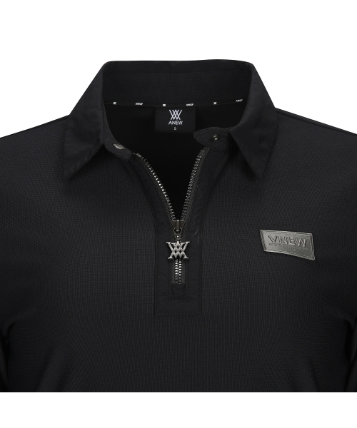 ANEW GOLF（アニューゴルフ）の「W ZIPPER POINT L/TS_BK（ポロシャツ・レディース・その他・MEDIUM/SMALL/X-SMALL）」の5枚目の写真