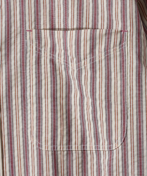 Diamond Layla(ダイアモンドレイラ)の「Retro Mood Stripe Seersucker Shirt S166(シャツ/ブラウス・レディース・その他・MEDIUM/LARGE/X-LARGE)」の4枚目の写真