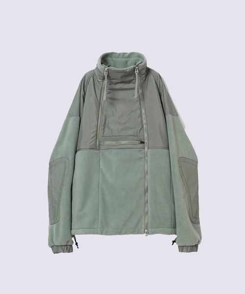 YDOT（ワイドット）の「【YDOT】DOUBLE ZIP FLEECE JACKET（その他アウター・メンズ・セージグリーン/ブラック・L/M）」の2枚目の写真