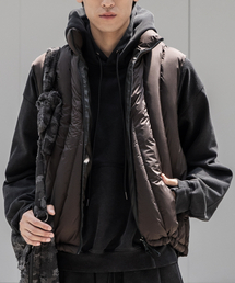 BEGIN202（ビギン202）の「ネストラインダウンベスト[ダークブラウン]（ダウンベスト）」