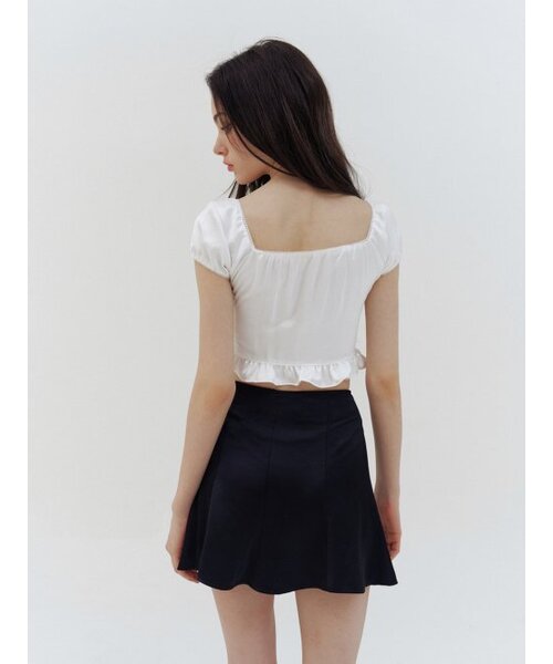 KINDABABY（カインダベイビー）の「Black Satin Line Mini Skirt（スカート・レディース・その他・SMALL/MEDIUM）」の4枚目の写真