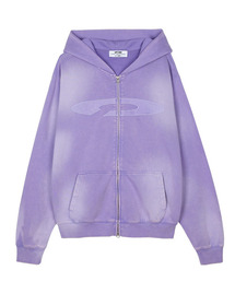 FDR（エフディーアール）の「Gradation Washed Disk Logo Hood Zip-Up_Lavender（パーカー）」