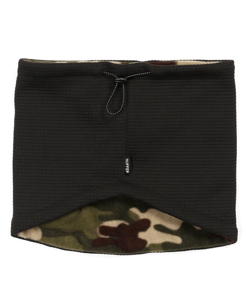 BLACK LABEL〕CAMO FLEECE NECK GAITER：裏迷彩柄フリース ネック
