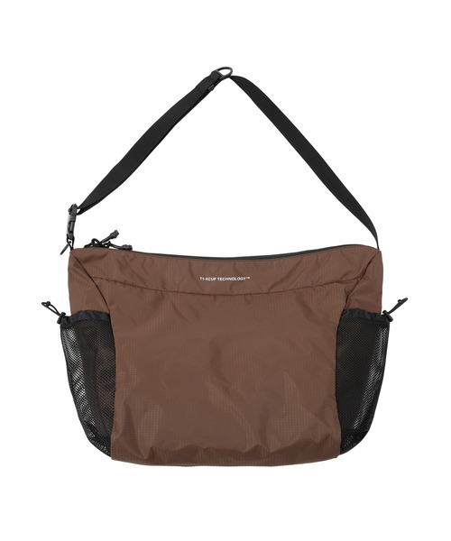 HUF(ハフ)の「HUF eightynine SHOULDER BAG(ショルダーバッグ・メンズ・ブラウン/ブラック/ライトブルー・O/S)」の8枚目の写真