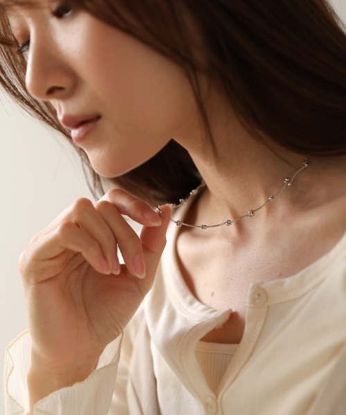 Bab（バブ）の「ブランチドットネックレス（ネックレス・レディース・シルバー/ゴールド・ONESIZE）」の5枚目の写真