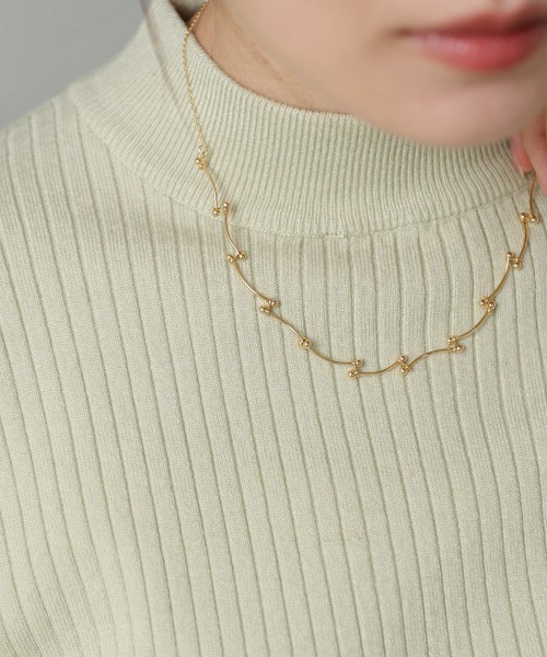 Bab（バブ）の「ブランチドットネックレス（ネックレス・レディース・シルバー/ゴールド・ONESIZE）」の7枚目の写真