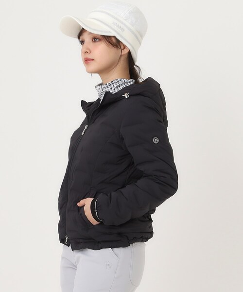 adabat（アダバット）の「2重織タフタダウンジャケット（ダウンジャケット/コート・レディース・ブラック/サンドベージュ・40/38）」の13枚目の写真