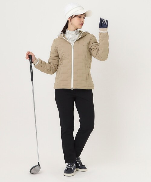 adabat（アダバット）の「2重織タフタダウンジャケット（ダウンジャケット/コート・レディース・ブラック/サンドベージュ・40/38）」の19枚目の写真