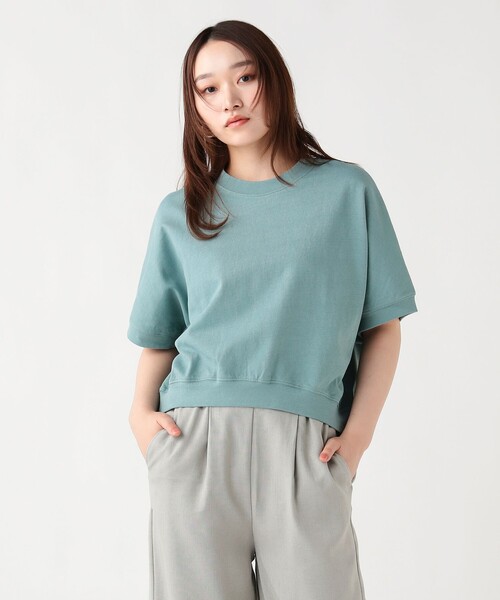 BEAMS HEART(ビームスハート)の「ボリューム ルーズ Tシャツ(Tシャツ/カットソー・レディース・グリーン系その他4/チャコールグレー/ホワイト系その他5・FREE)」の1枚目の写真