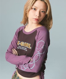 ORNAMENT HEART SLEEVE RAGLAN L/S BABY TEE