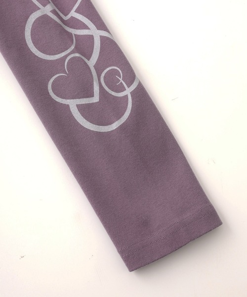 X-girl(エックスガール)の「ORNAMENT HEART SLEEVE RAGLAN L/S BABY TEE(Tシャツ/カットソー・レディース・ブラウン/ブラック/オリーブ・S/M)」の12枚目の写真