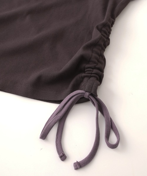 X-girl(エックスガール)の「ORNAMENT HEART SLEEVE RAGLAN L/S BABY TEE(Tシャツ/カットソー・レディース・ブラウン/ブラック/オリーブ・S/M)」の14枚目の写真