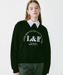 Lossy Arch Logo Sweatshirt [Black]