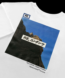 replaycontainer（リプレイコンテナ）の「RE square campaign half tee (blue)（Tシャツ/カットソー）」
