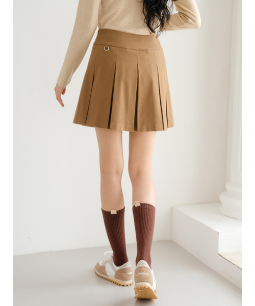 NITINA(ニティナ)の「ウールブレンドプリーツスカート BG(スカート・レディース・ベージュ・SMALL/MEDIUM/LARGE)」の3枚目の写真