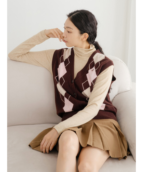 NITINA(ニティナ)の「ウールブレンドプリーツスカート BG(スカート・レディース・ベージュ・SMALL/MEDIUM/LARGE)」の6枚目の写真