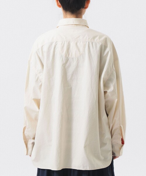 BEAMS BOY（ビームスボーイ）の「タイプ ビッグ シャツ（シャツ/ブラウス・レディース・ネイビー/ピンク/ナチュラル・ONE SIZE）」の5枚目の写真