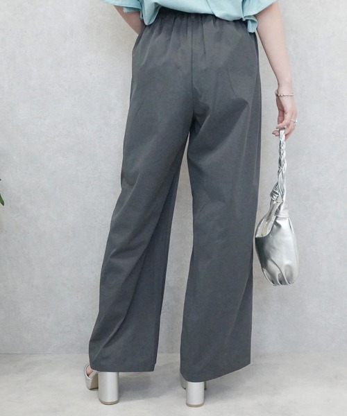 SELECT LEVERY(セレクトリベリー)の「接触冷感 イージーケアツイルツータックパンツ(その他パンツ・レディース・アイボリー/ブラック/ベージュ/チャコール・MEDIUM)」の13枚目の写真