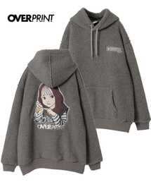 over print（オーバープリント）の「【over print】SING GIRL BONDING BOA HOODIE（パーカー）」