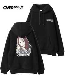 over print（オーバープリント）の「【over print】SING GIRL BONDING BOA HOODIE（パーカー）」