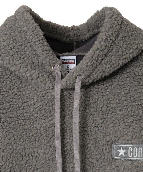 over print(オーバープリント)の「【over print】SING GIRL BONDING BOA HOODIE(パーカー・レディース・ブラウン/グレー/ブラック・MEDIUM/LARGE)」の11枚目の写真