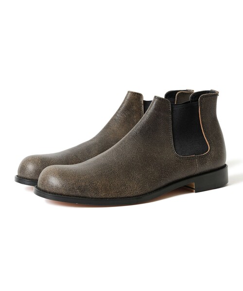 BEAMS(ビームス)の「【別注】PADRONE / SIDE GORE BOOTS "CRACK"(ドレスシューズ・メンズ・ブラック・43/42/41/40)」の2枚目の写真