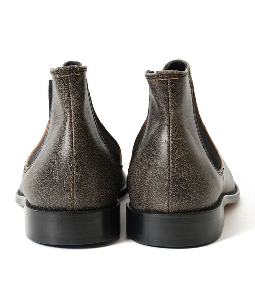 BEAMS(ビームス)の「【別注】PADRONE / SIDE GORE BOOTS "CRACK"(ドレスシューズ・メンズ・ブラック・43/42/41/40)」の6枚目の写真