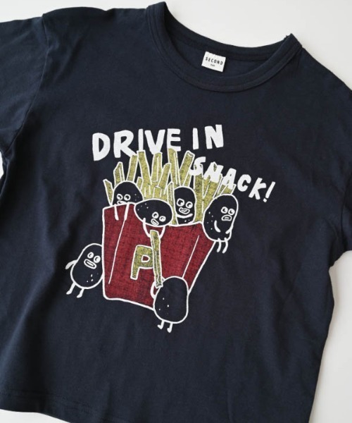 jeans-b 2nd(ジーンズベーセカンド)の「Jeans-b 2nd/ジーンズベーセカンド POTATOTシャツ(Tシャツ/カットソー・キッズ・ネイビー/ピンク/オフホワイト・160cm/150cm/140cm/130cm/120cm/110cm)」の7枚目の写真