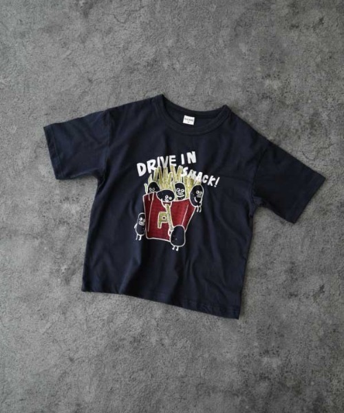 jeans-b 2nd(ジーンズベーセカンド)の「Jeans-b 2nd/ジーンズベーセカンド POTATOTシャツ(Tシャツ/カットソー・キッズ・ネイビー/ピンク/オフホワイト・160cm/150cm/140cm/130cm/120cm/110cm)」の11枚目の写真