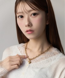 Ms.yuu by Nothing And Others（ミスユーバイナッシングアンドアザーズ）の「【AKB48 千葉恵里さん着用】Ms.yuu by Nothing And Others/ハートボリュームチェーンネックレス（ネックレス）」