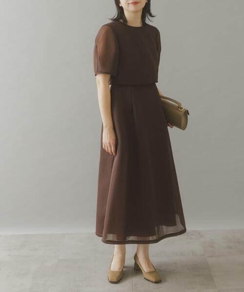 セール】kaene シアーダンボールニットドレス（ワンピース）｜URBAN