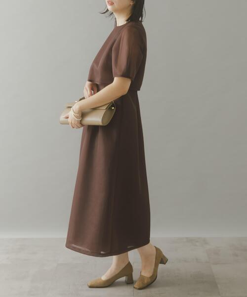 セール】kaene シアーダンボールニットドレス（ワンピース）｜URBAN