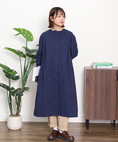 EMAGO 花ﾊﾟｰﾂ刺繍ﾜﾝﾋﾟｰｽ（シャツワンピース）｜Emago（イマゴ）の