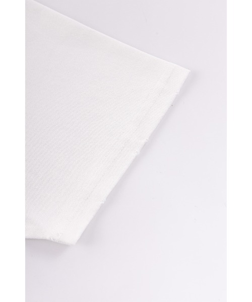 Hypolygon（ハイポリゴン）の「Tシャツ｜Distressed Tee｜Hypolygon（Tシャツ/カットソー・メンズ・ホワイト/ブラック・SMALL/MEDIUM/LARGE）」の13枚目の写真