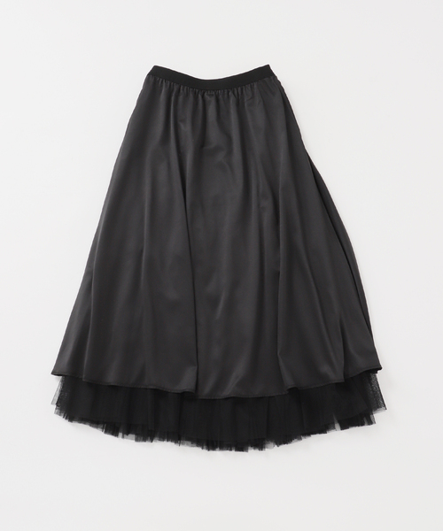 Sou様　Spick & Span ランダムプリーツチュールスカート グレー ランダムチュールプリーツスカート（Spick and Span）｜ルミネの