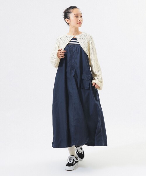 BEAMS BOY（ビームスボーイ）の「レース ニット ボレロ（ニット/セーター・レディース・ホワイト系その他7/ネイビー・ONE SIZE）」の6枚目の写真