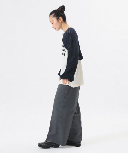 BEAMS BOY（ビームスボーイ）の「レース ニット ボレロ（ニット/セーター・レディース・ホワイト系その他7/ネイビー・ONE SIZE）」の9枚目の写真