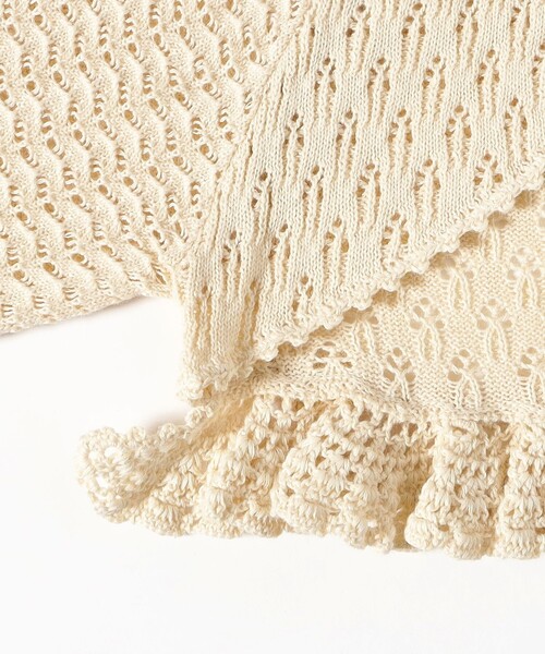 BEAMS BOY（ビームスボーイ）の「レース ニット ボレロ（ニット/セーター・レディース・ホワイト系その他7/ネイビー・ONE SIZE）」の18枚目の写真