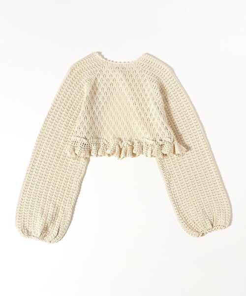BEAMS BOY（ビームスボーイ）の「レース ニット ボレロ（ニット/セーター・レディース・ホワイト系その他7/ネイビー・ONE SIZE）」の19枚目の写真