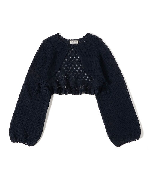 BEAMS BOY（ビームスボーイ）の「レース ニット ボレロ（ニット/セーター・レディース・ホワイト系その他7/ネイビー・ONE SIZE）」の21枚目の写真