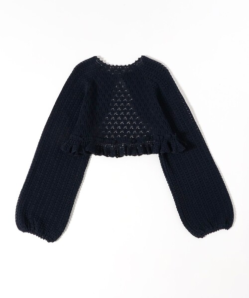 BEAMS BOY（ビームスボーイ）の「レース ニット ボレロ（ニット/セーター・レディース・ホワイト系その他7/ネイビー・ONE SIZE）」の22枚目の写真