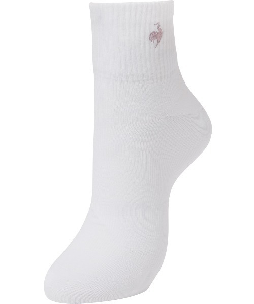le coq sportif(ルコックスポルティフ)の「MOVESOX(ショート丈)【返品不可商品】(ソックス/靴下・メンズ・ホワイト/ブラック・25-27/22-24)」の2枚目の写真