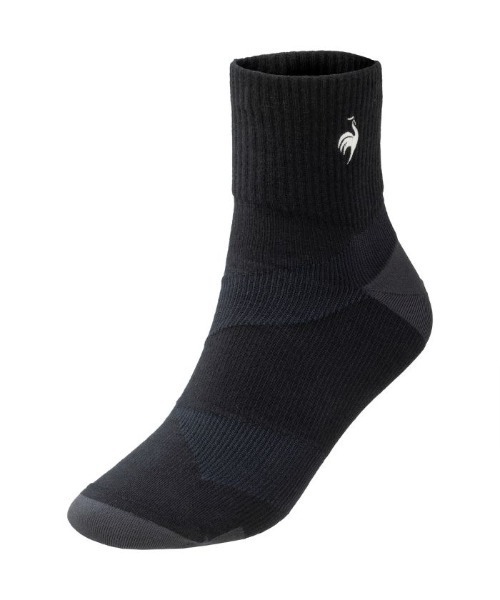 le coq sportif(ルコックスポルティフ)の「MOVESOX(ショート丈)【返品不可商品】(ソックス/靴下・メンズ・ホワイト/ブラック・25-27/22-24)」の1枚目の写真